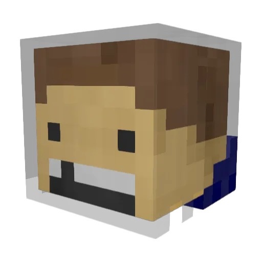SouthStryker Minecraft avatar head, 3D render