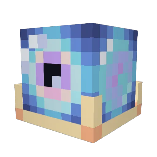 SouthSy Minecraft avatar head, 3D render