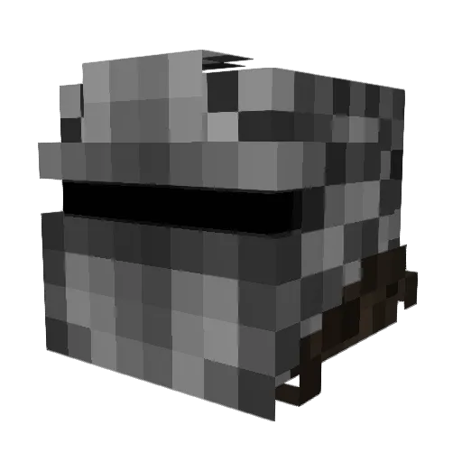 SouthWolf Minecraft avatar head, 3D render