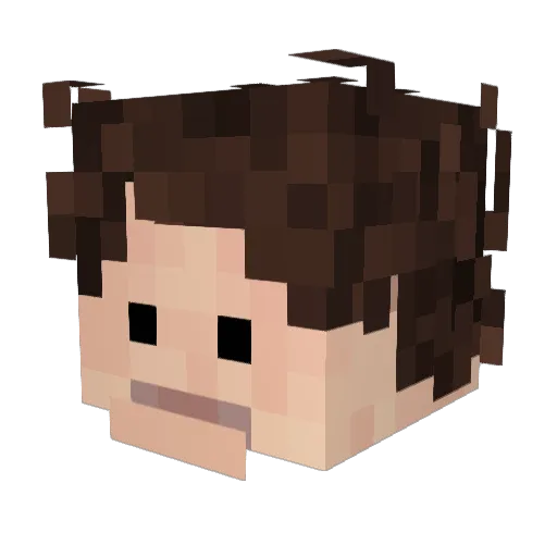 Southland Minecraft avatar head, 3D render