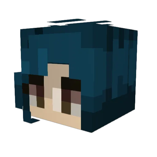 SouupyTime Minecraft avatar head, 3D render