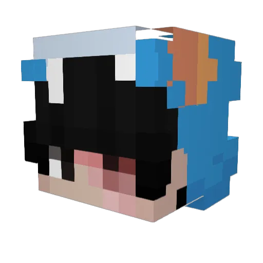Souxle Minecraft avatar head, 3D render