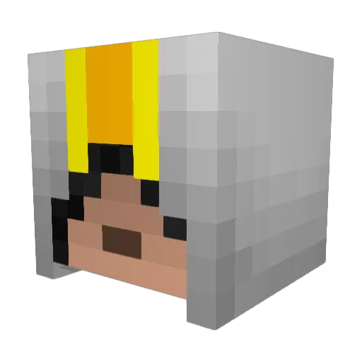Souza_e39 Minecraft avatar head, 3D render