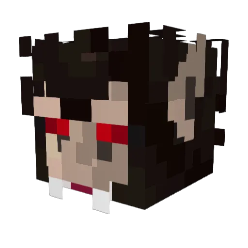 Souzel Minecraft avatar head, 3D render