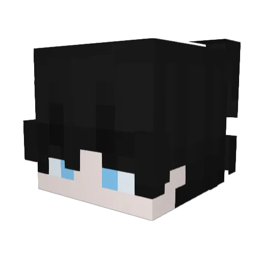 Souzous Minecraft avatar head, 3D render