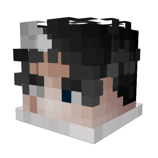 Sov1son Minecraft avatar head, 3D render