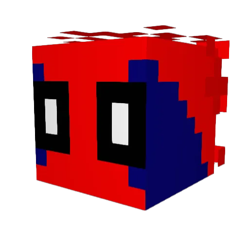 Sov5 Minecraft avatar head, 3D render