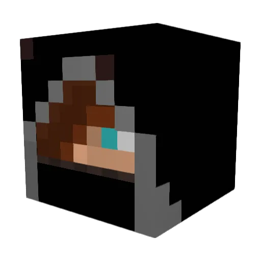 Sovaj Minecraft avatar head, 3D render