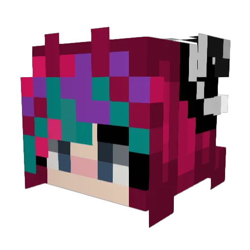 Sovdark Minecraft avatar head, 3D render