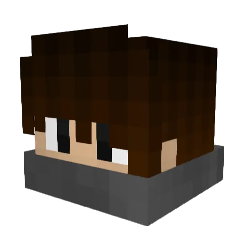 Sovegon Minecraft avatar head, 3D render