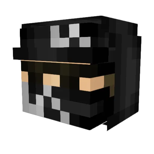 Sovieete Minecraft avatar head, 3D render