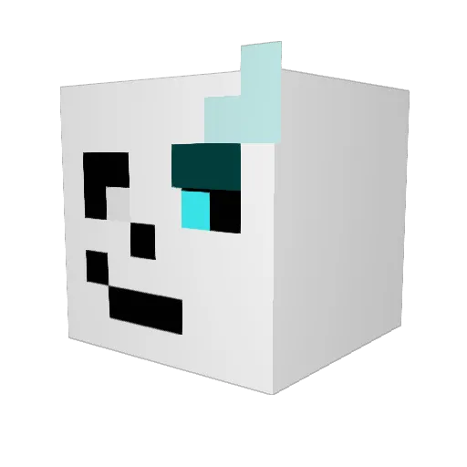 Soviet5571 Minecraft avatar head, 3D render