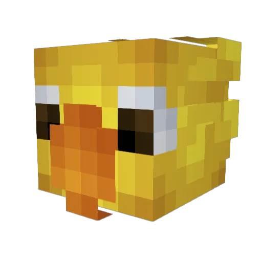SovietBee Minecraft avatar head, 3D render