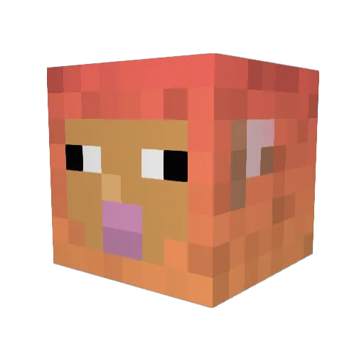 SovietClarinet Minecraft avatar head, 3D render