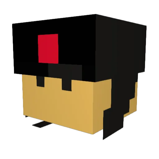 SovietCrafter Minecraft avatar head, 3D render