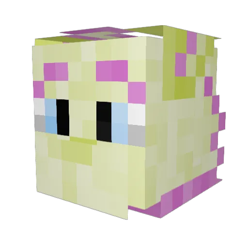 SovietDoje Minecraft avatar head, 3D render