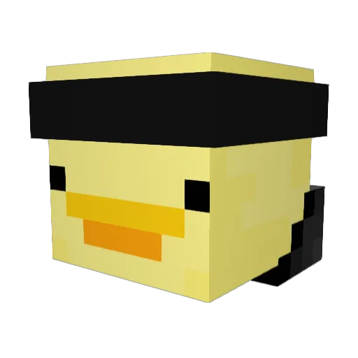SovietDucky Minecraft avatar head, 3D render