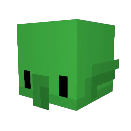 SovietElmo666 Minecraft avatar head, 3D render