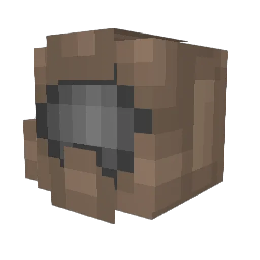 SovietShell Minecraft avatar head, 3D render