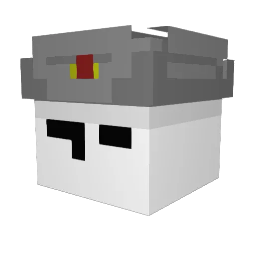 SovietSpy4 Minecraft avatar head, 3D render