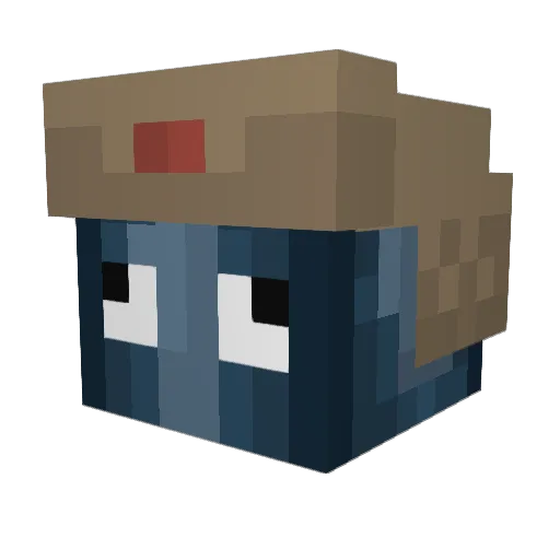 SovietUnionSUS Minecraft avatar head, 3D render