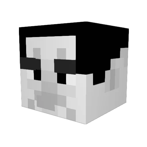 SovietWolf7 Minecraft avatar head, 3D render