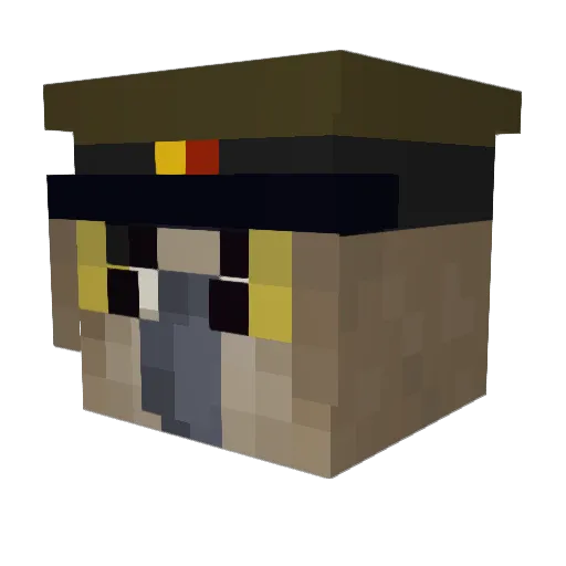 Soviet_Owl Minecraft avatar head, 3D render