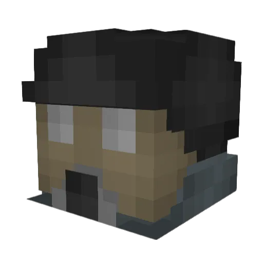 Soviet_Puddle Minecraft avatar head, 3D render