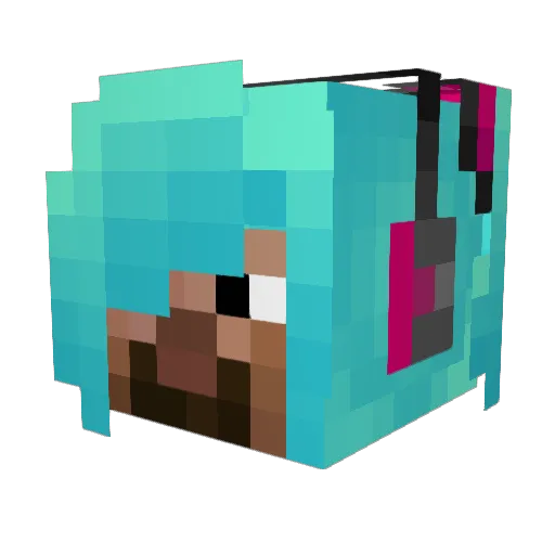 Soviet_c0w Minecraft avatar head, 3D render