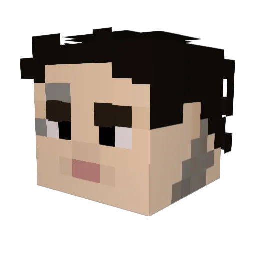 SovietskyMC Minecraft avatar head, 3D render
