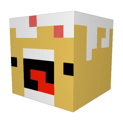 Sovren Minecraft avatar head, 3D render