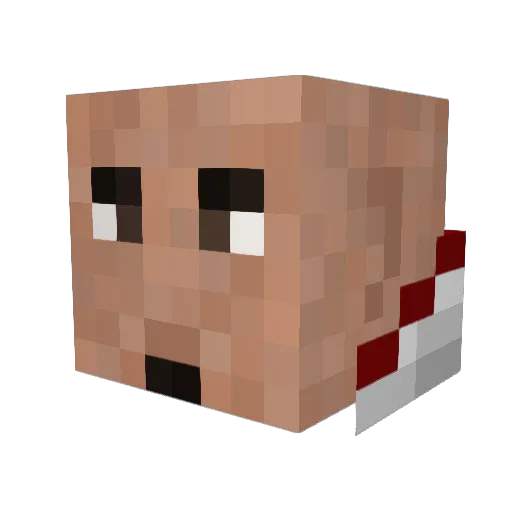 Sovrez Minecraft avatar head, 3D render
