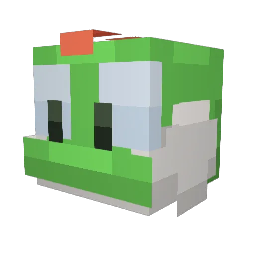 SovseJenner Minecraft avatar head, 3D render
