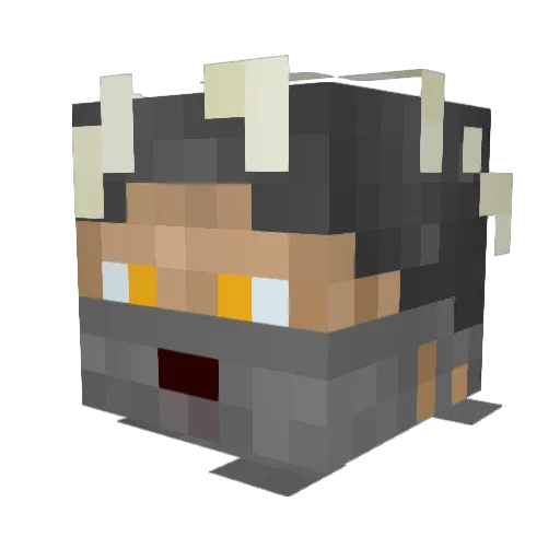 Sovtoshi Minecraft avatar head, 3D render
