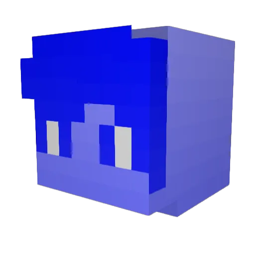 Sovycool Minecraft avatar head, 3D render