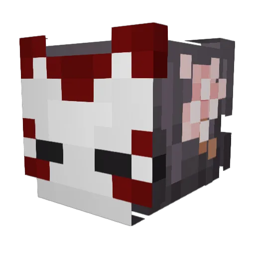 Sovyen Minecraft avatar head, 3D render