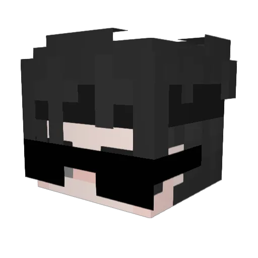 Sovyet Minecraft avatar head, 3D render