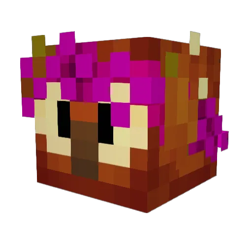 Sovynok Minecraft avatar head, 3D render