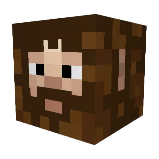 Sowarng Minecraft avatar head, 3D render