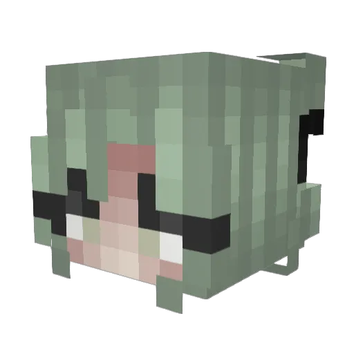 Sowdane Minecraft avatar head, 3D render