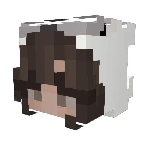 Sowffo Minecraft avatar head, 3D render