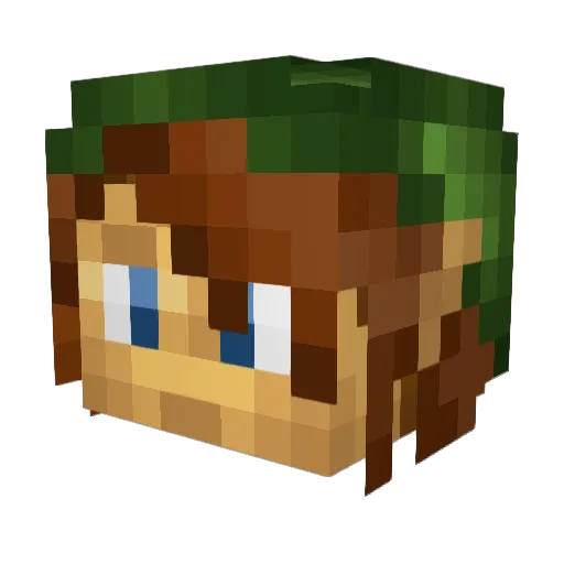 Sowglee0811 Minecraft avatar head, 3D render