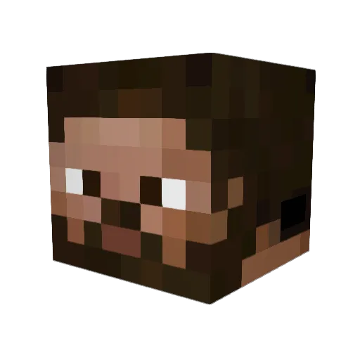 Sowgoo Minecraft avatar head, 3D render
