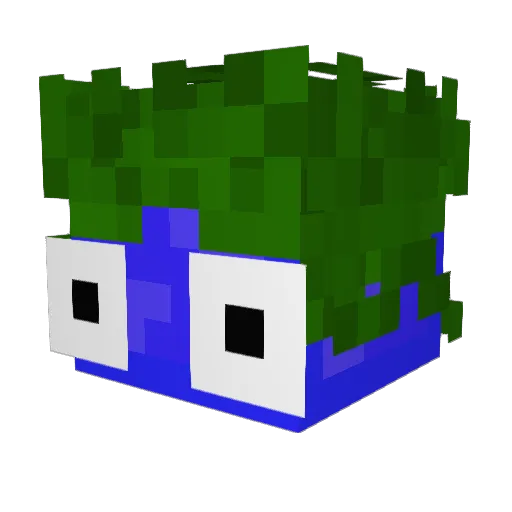 Sowiiz Minecraft avatar head, 3D render