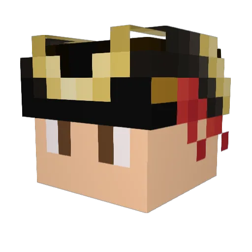 SowikGM Minecraft avatar head, 3D render
