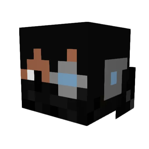 Sowoda Minecraft avatar head, 3D render