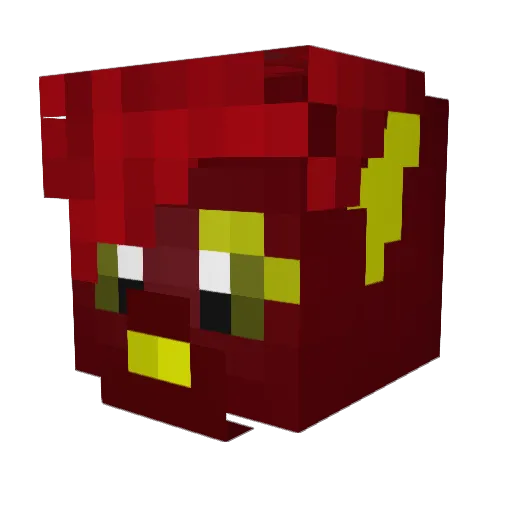 Sowowy Minecraft avatar head, 3D render