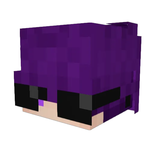 Soxaee Minecraft avatar head, 3D render