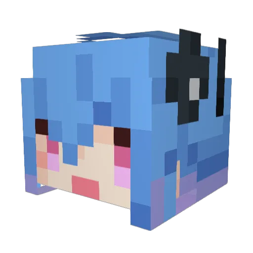 SoxashErif Minecraft avatar head, 3D render
