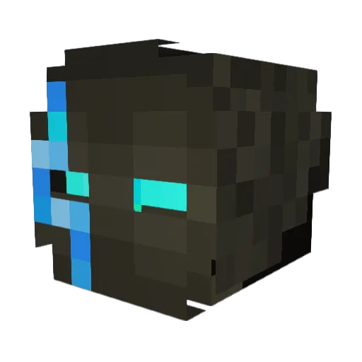 Soxem Minecraft avatar head, 3D render